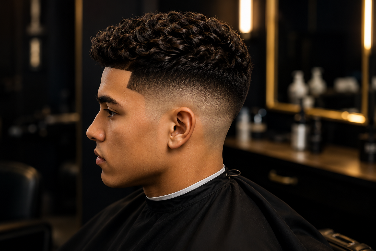Clean haircut and fade service